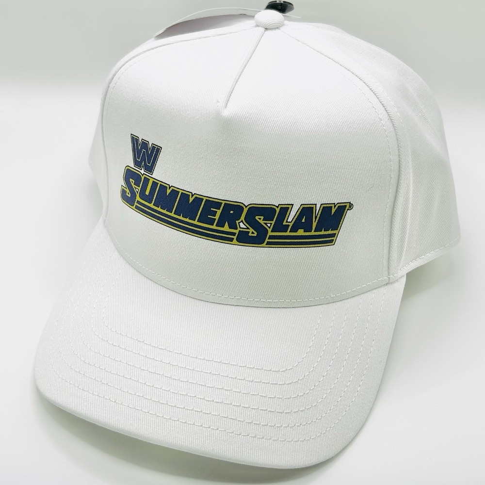 WWE SummerSlam Retro Logo Wrestling A-Frame Hat Cap Snapback Adjustable Casual
